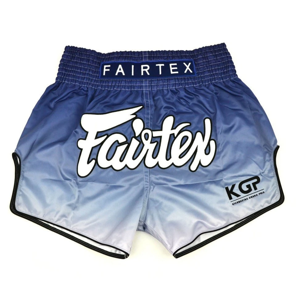 Fairtex X KGP Blue Fade Muay Thai Shorts 6 Fairtex X KGP Blue Fade Muay Thai Shorts - Image 4