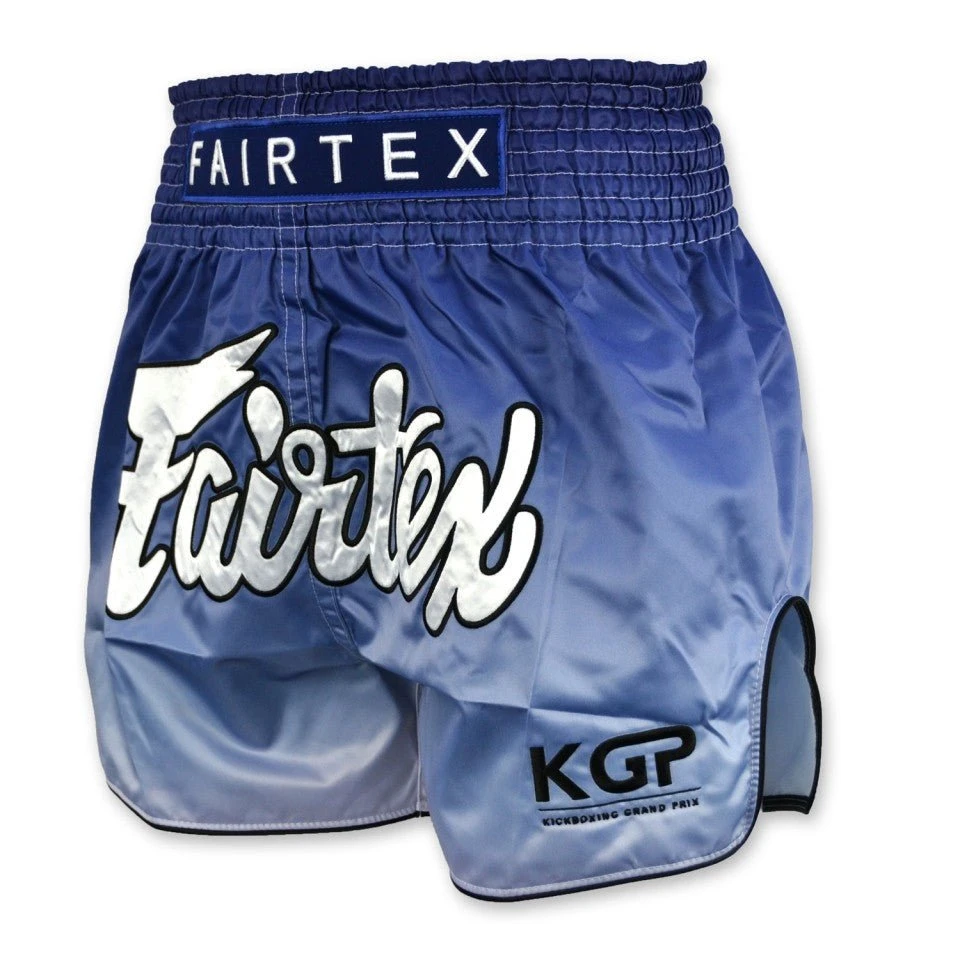 Fairtex X KGP Blue Fade Muay Thai Shorts 4 Fairtex X KGP Blue Fade Muay Thai Shorts - Image 2
