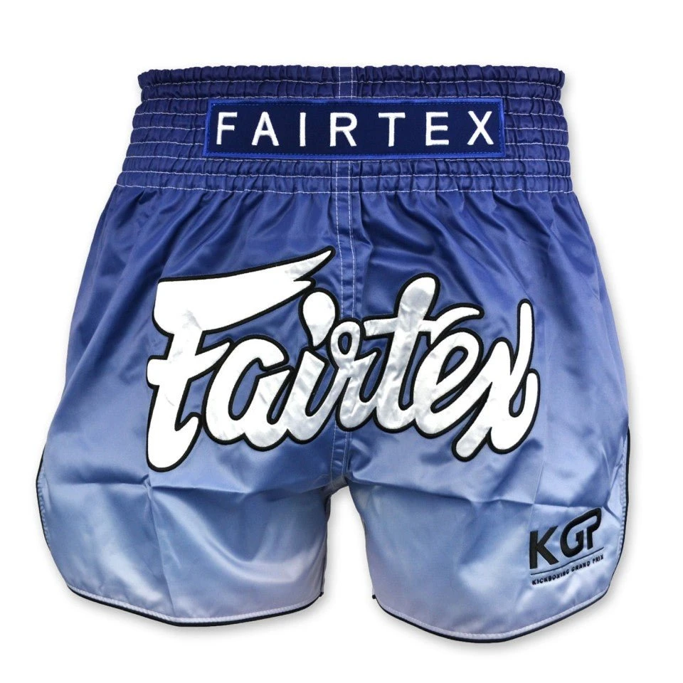 Fairtex X KGP Blue Fade Muay Thai Shorts 3 Fairtex X KGP Blue Fade Muay Thai Shorts