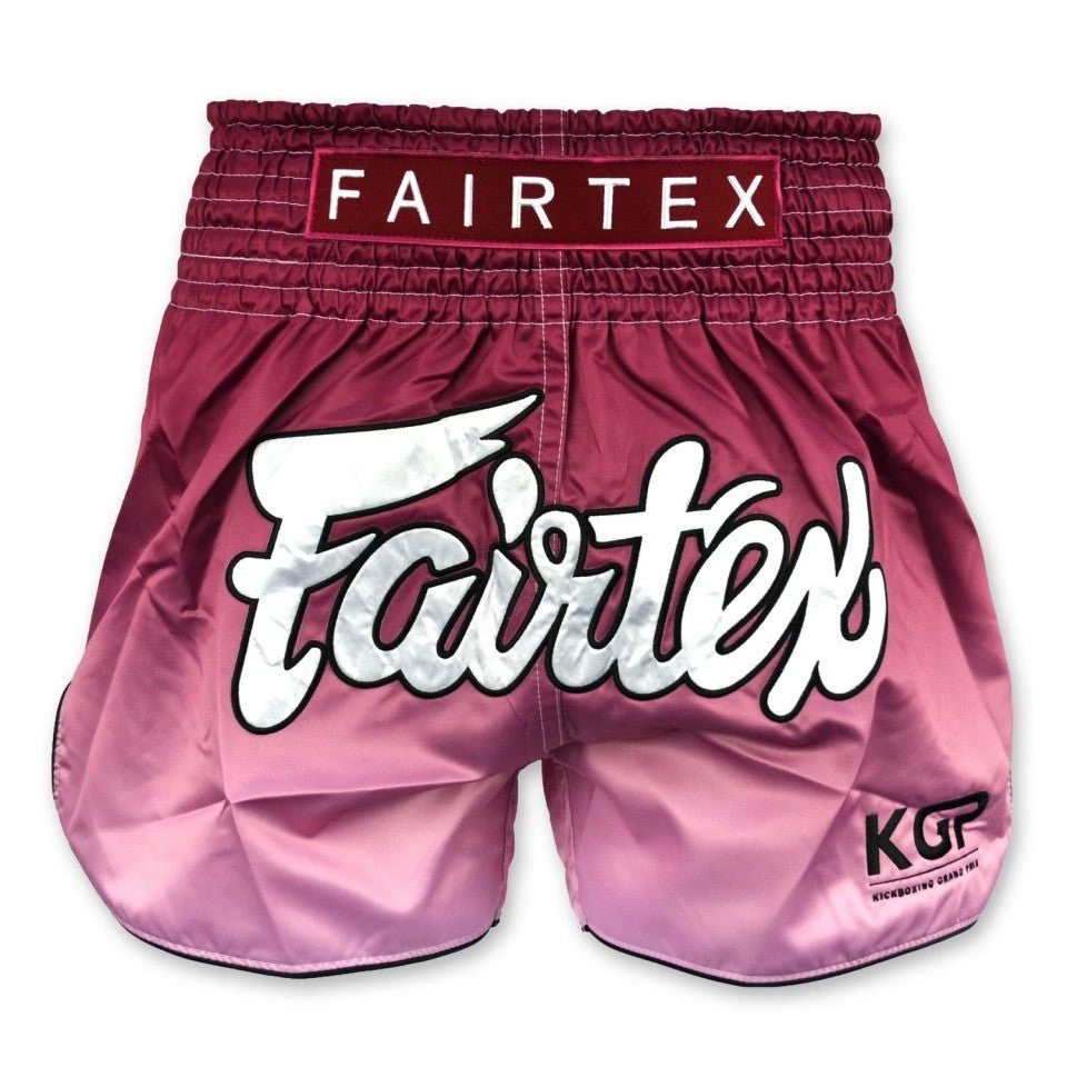 Fairtex X KGP Maroon Fade Muay Thai Shorts 3 Fairtex X KGP Maroon Fade Muay Thai Shorts