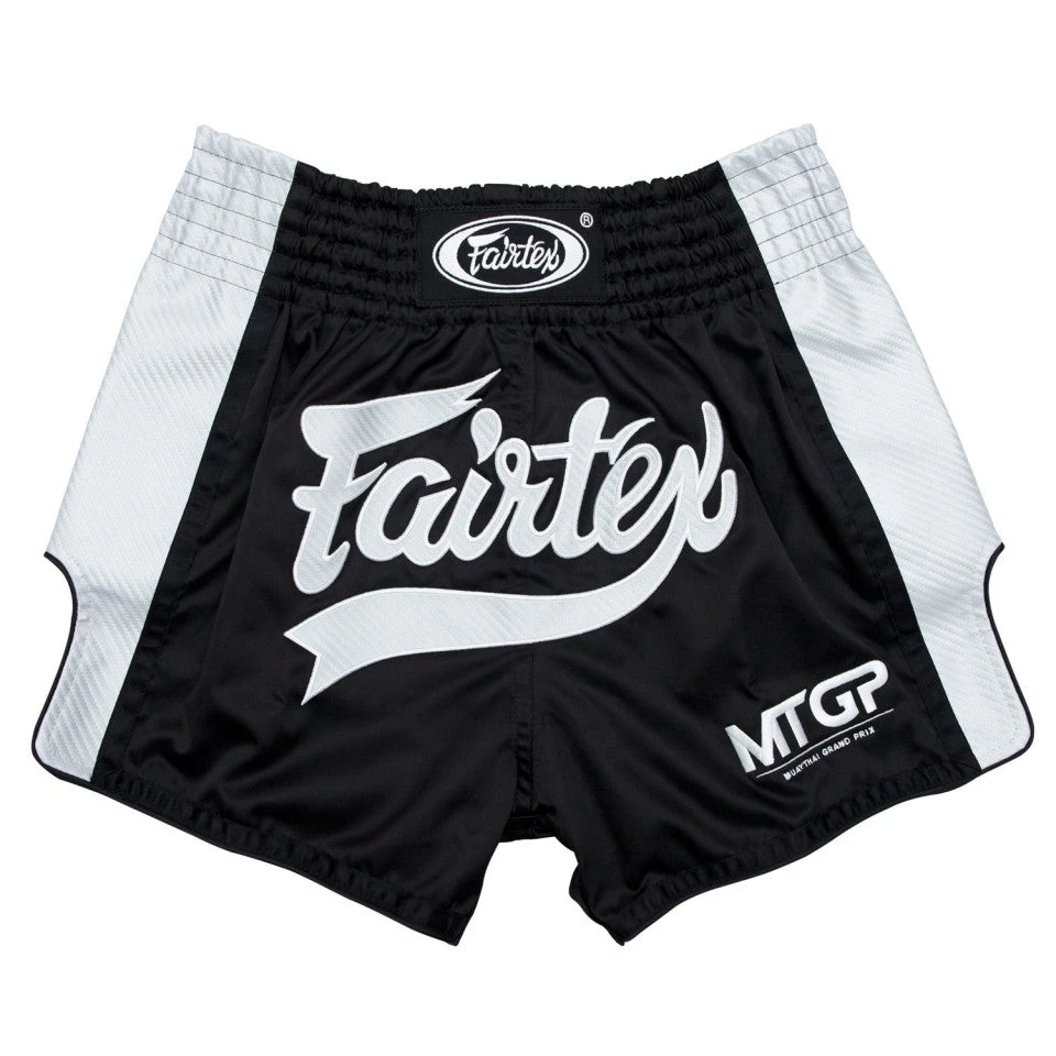 Fairtex X MTGP Black-White Muay Thai Shorts 6 Fairtex X MTGP Black-White Muay Thai Shorts - Image 4