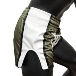 Fairtex X MTGP Olive-White Muay Thai Shorts -BOXING GLOVES Shop fairtex x mtgp olive white muay thai shorts 434102