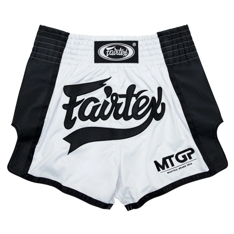 Fairtex X MTGP White-Black Muay Thai Shorts 6 Fairtex X MTGP White-Black Muay Thai Shorts - Image 4