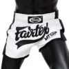 Fairtex X MTGP White-Black Muay Thai Shorts -BOXING GLOVES Shop fairtex x mtgp white black muay thai shorts 657193