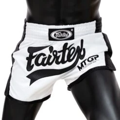 Fairtex X MTGP White-Black Muay Thai Shorts