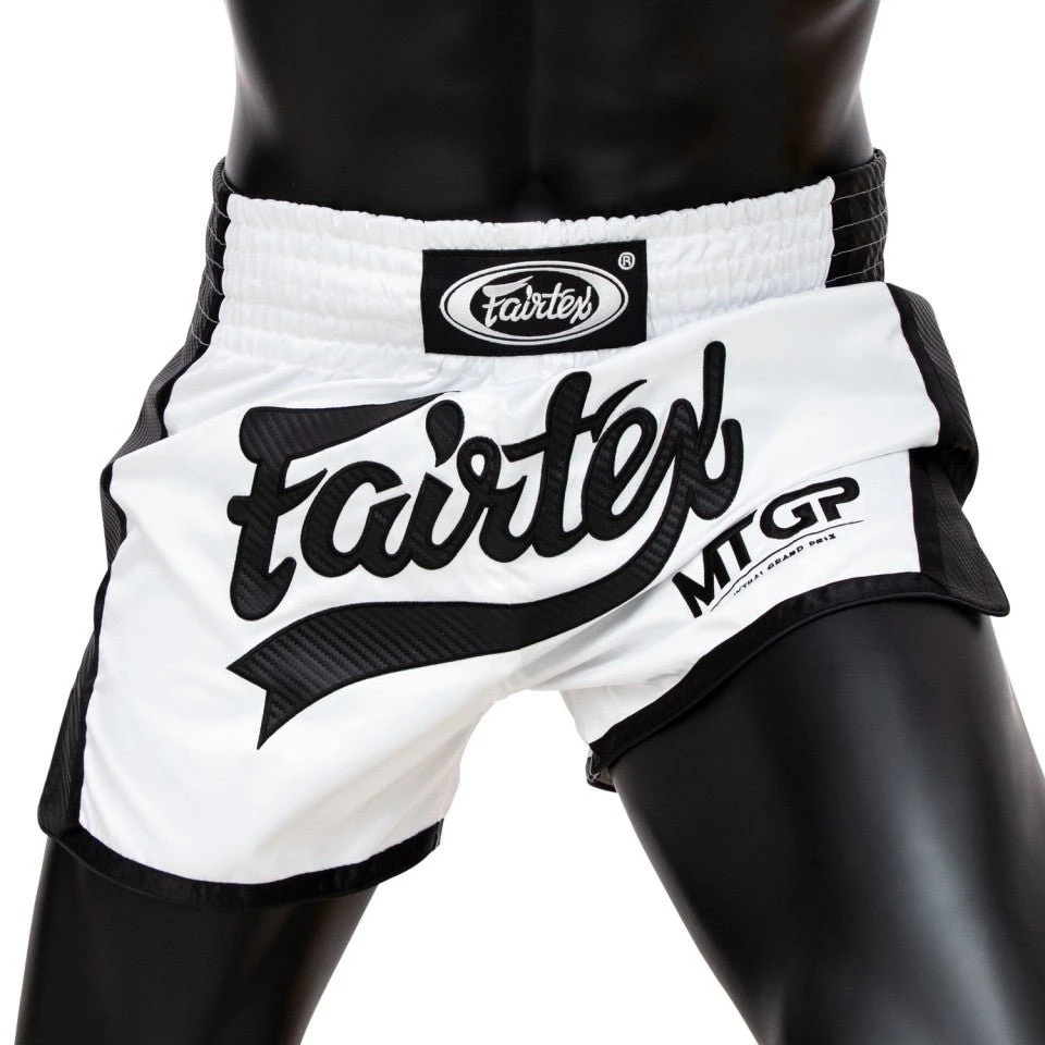 Fairtex X MTGP White-Black Muay Thai Shorts 3 Fairtex X MTGP White-Black Muay Thai Shorts