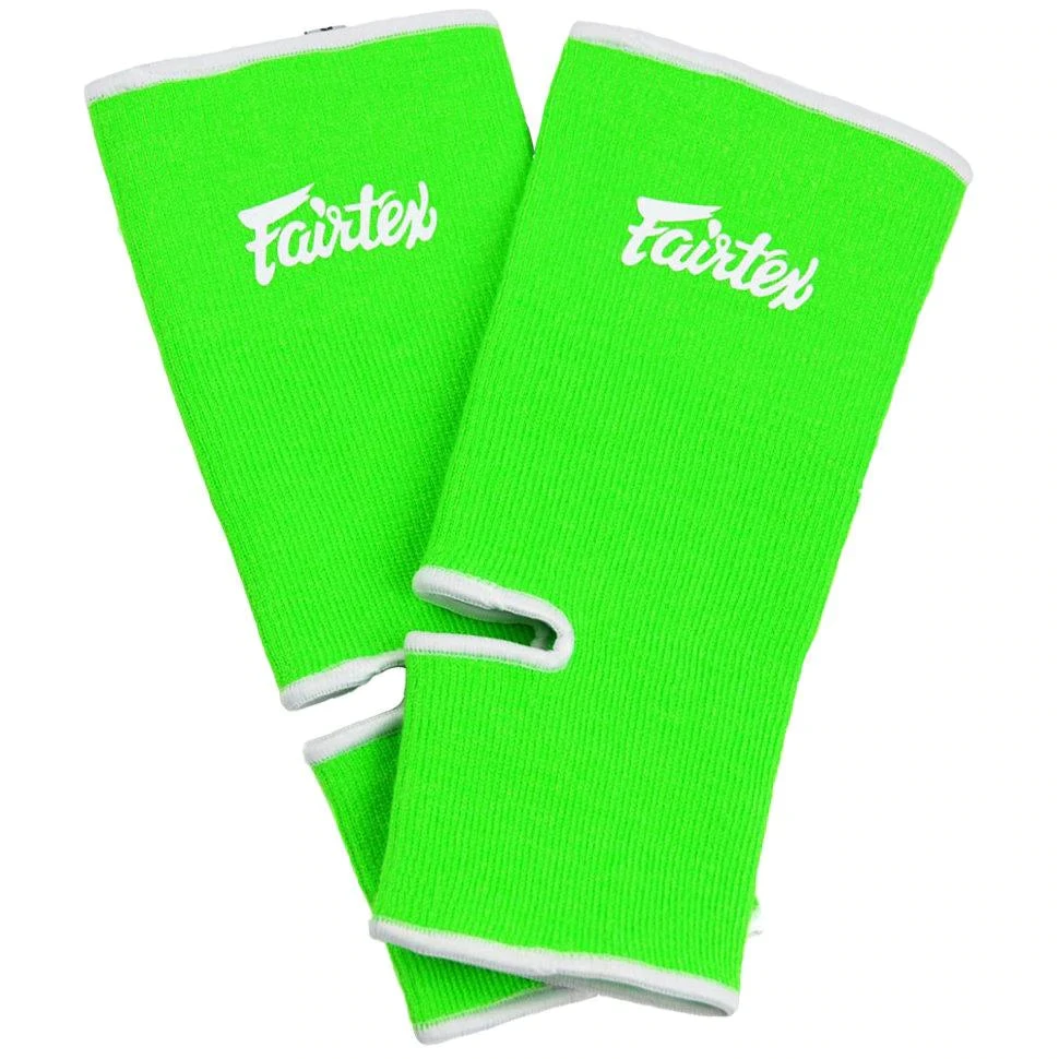 FAIRTEX ANKLE GUARDS MUAY THAI ANKLE SUPPORT - GREEN/WHITE 3 FAIRTEX ANKLE GUARDS MUAY THAI ANKLE SUPPORT - GREEN/WHITE