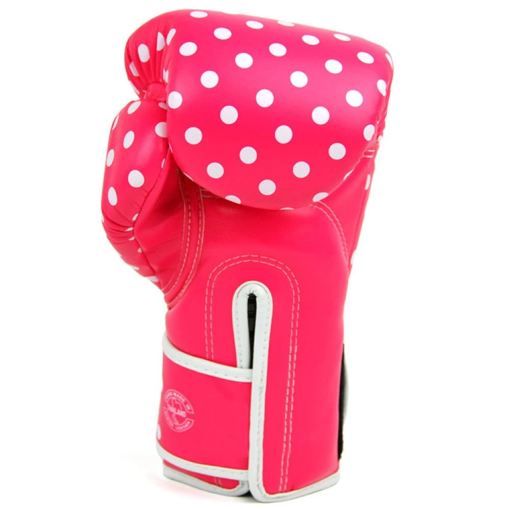 MUAY THAI MICROFIBER BOXING GLOVES FAIRTEX BGV14 - POLKA DOT 4 MUAY THAI MICROFIBER BOXING GLOVES FAIRTEX BGV14 - POLKA DOT - Image 2