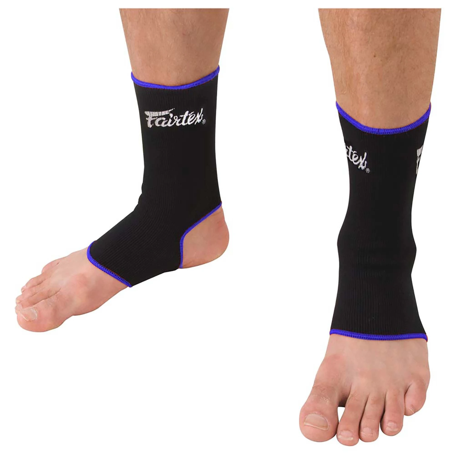 FAIRTEX ANKLE GUARDS MUAY THAI ANKLE SUPPORT - BLACK/BLUE 4 FAIRTEX ANKLE GUARDS MUAY THAI ANKLE SUPPORT - BLACK/BLUE - Image 2
