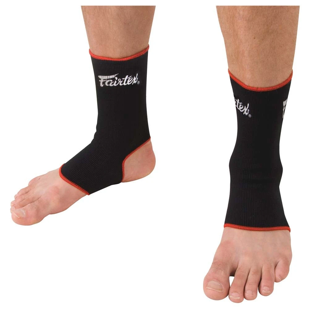 FAIRTEX ANKLE GUARDS MUAY THAI ANKLE SUPPORT - BLACK/RED 4 FAIRTEX ANKLE GUARDS MUAY THAI ANKLE SUPPORT - BLACK/RED - Image 2