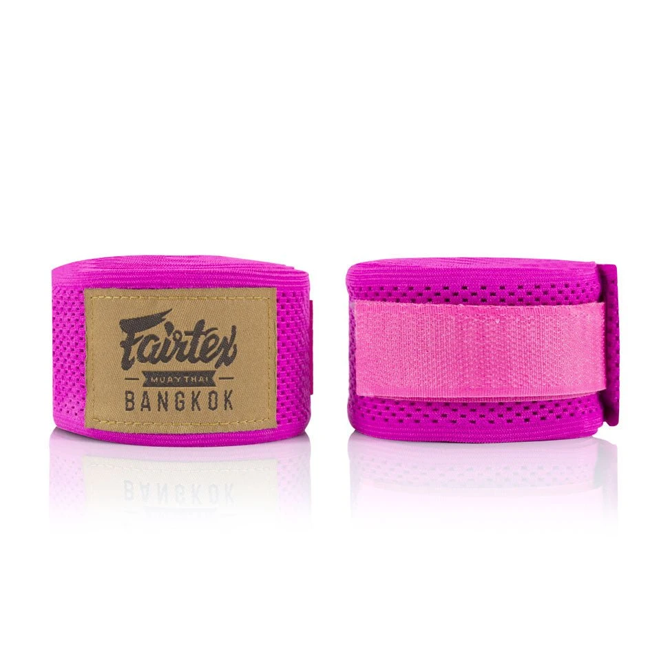HW4 Fairtex Pink Mesh Hand Wraps 3 HW4 Fairtex Pink Mesh Hand Wraps
