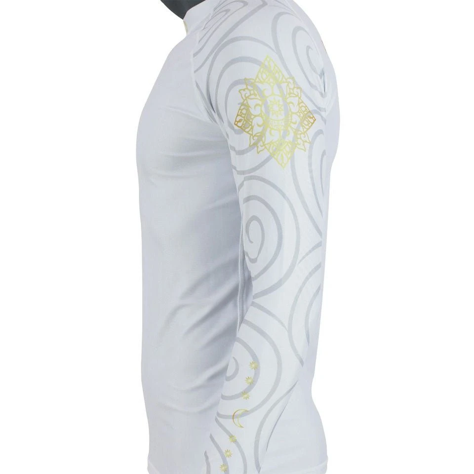 RG7 Fairtex Hanuman Rash Guard White 5 RG7 Fairtex Hanuman Rash Guard White - Image 4