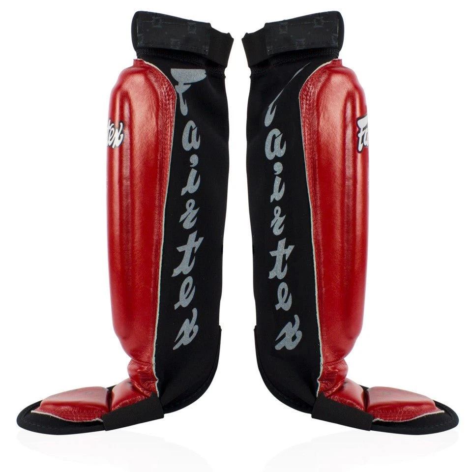 SP6 Fairtex Red MMA Style Shin Pads 5 SP6 Fairtex Red MMA Style Shin Pads - Image 3