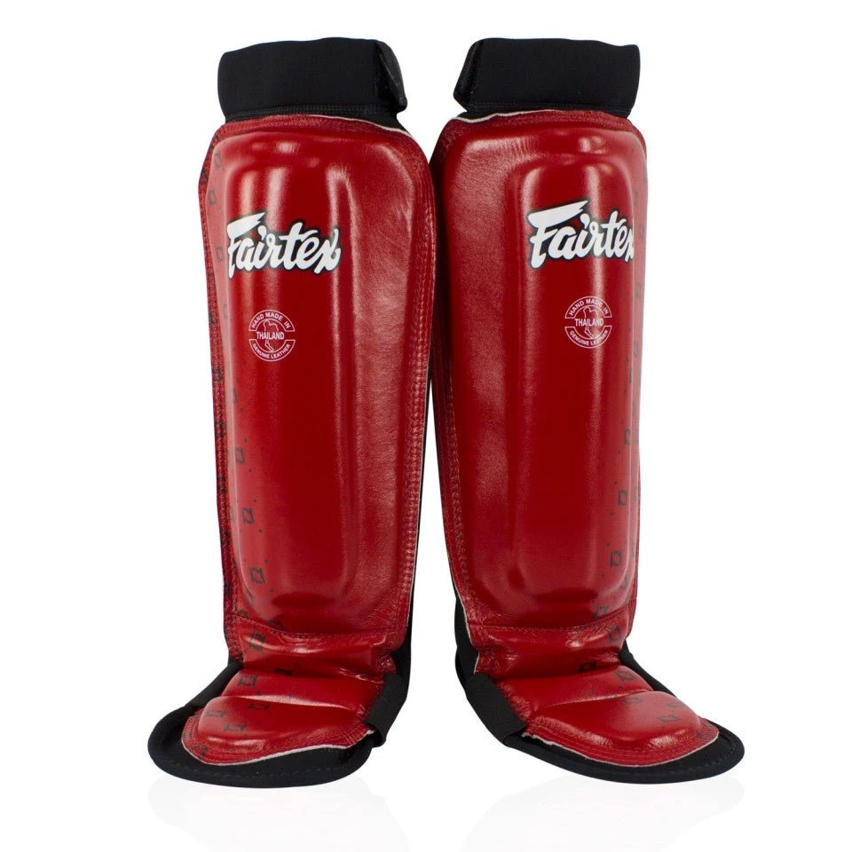 SP6 Fairtex Red MMA Style Shin Pads 3 SP6 Fairtex Red MMA Style Shin Pads