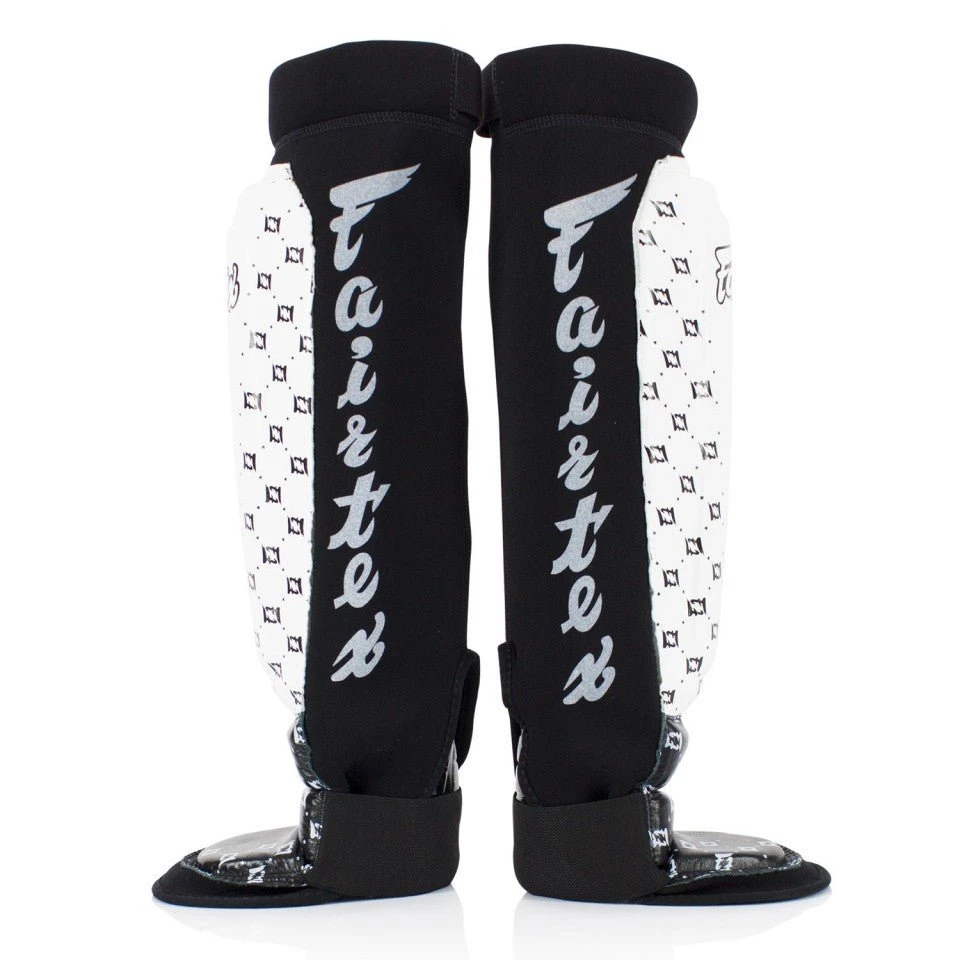 SP6 Fairtex White-Black MMA Style Shin Pads 5 SP6 Fairtex White-Black MMA Style Shin Pads - Image 3