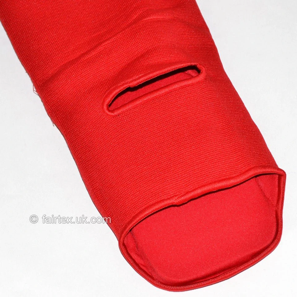 SPE1 Fairtex Red Elastic Competition Shin Pads 8 SPE1 Fairtex Red Elastic Competition Shin Pads - Image 6