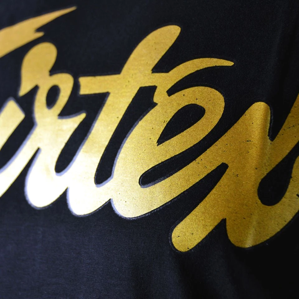 TST177 Fairtex Fight Team Black-Gold T-Shirt 5 TST177 Fairtex Fight Team Black-Gold T-Shirt - Image 3